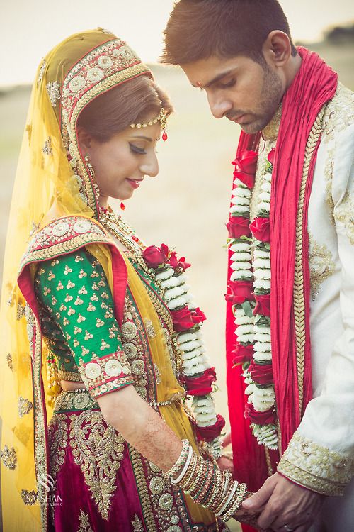 Indian Wedding Portrait Couple Photo Poses