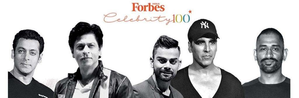 Top 10 Indian Celebrities According to Forbes India 2016