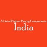 Highest Paying Companies in India