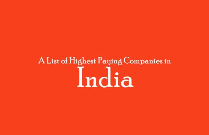 Highest Paying Companies in India